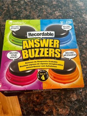 Recordable Answer Buzzers - Multi Color (Set of 4)